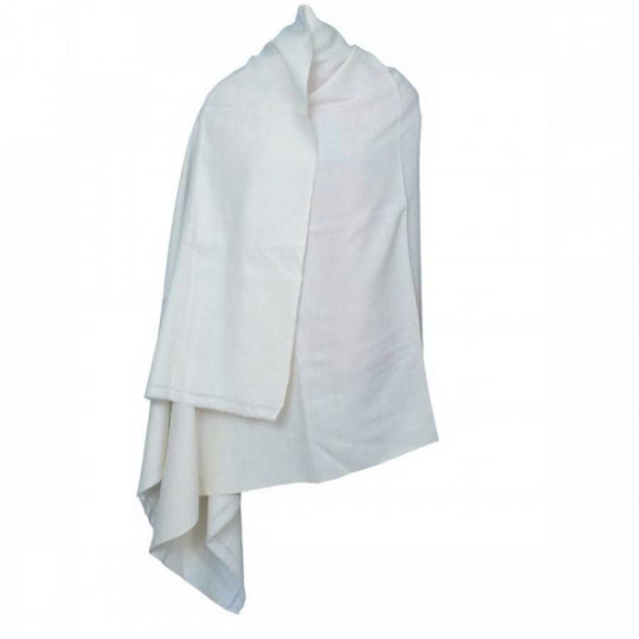 Woolen Pashmina White Color Kashmiri Lohi Shawl SHL-067 Woolen Pashmina White Color Kashmiri Lohi Shawl SHL-067